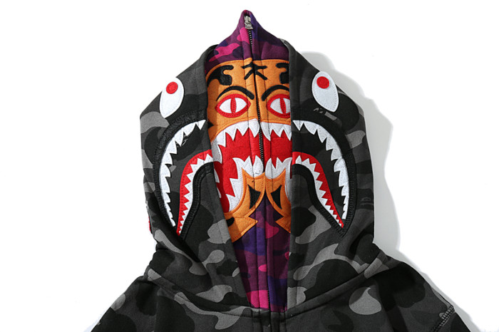 High Quality Bape Cotton Zipper Hoodie Jacket WTBP-104