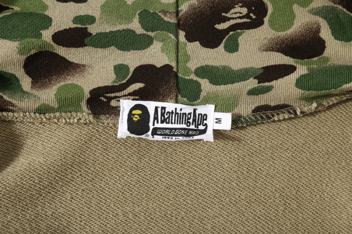 High Quality Bape Cotton Zipper Hoodie Jacket WTBP-121