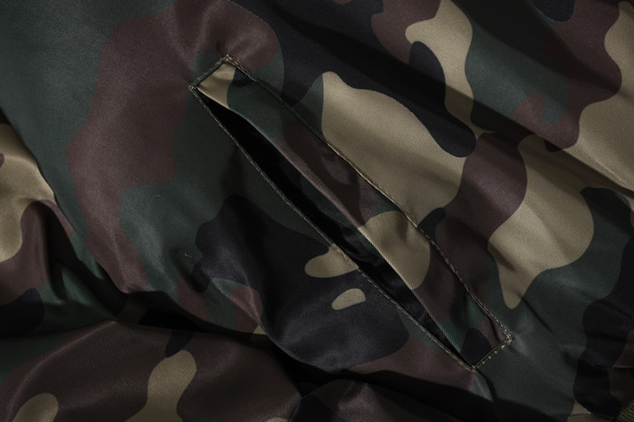 High Quality Bape Cotton Zipper Down Jacket WTBP-133