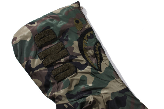 High Quality Bape Cotton Zipper Down Jacket WTBP-133