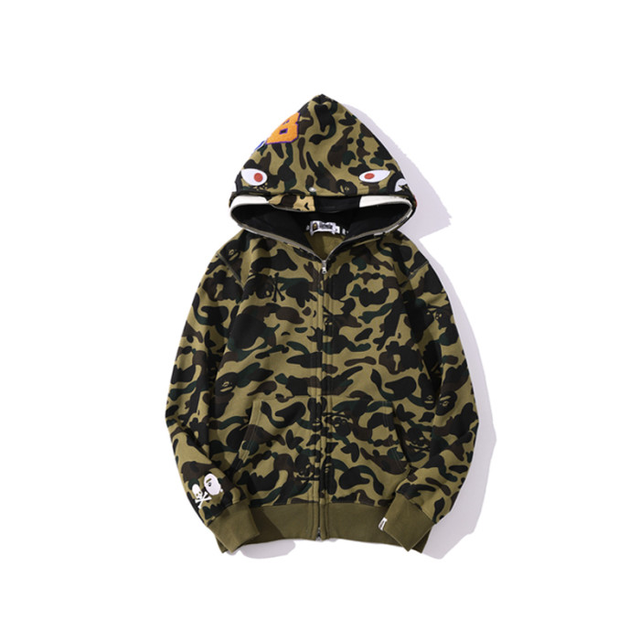 High Quality Bape Cotton Zipper Hoodie Jacket WTBP-141