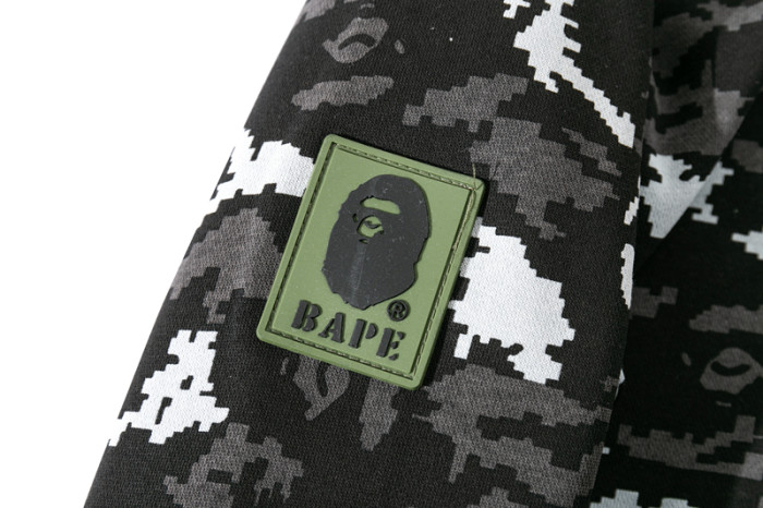 High Quality Bape Cotton Zipper Hoodie Jacket WTBP-142