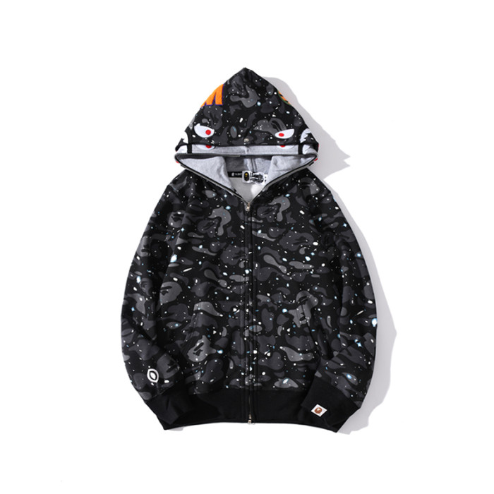 High Quality Bape Cotton Zipper Hoodie Jacket WTBP-139