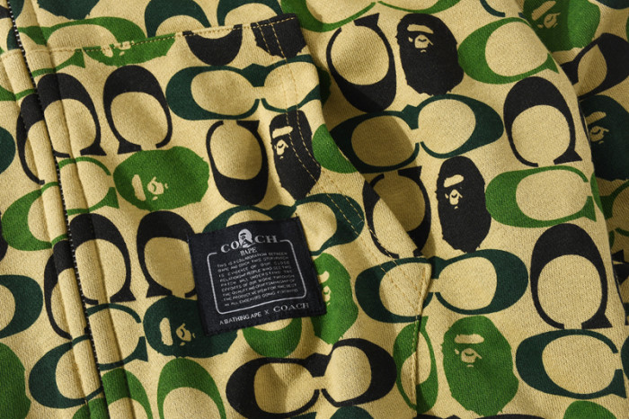 High Quality Bape Cotton Zipper Hoodie Jacket WTBP-180