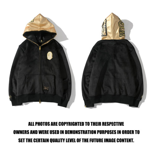 High Quality Bape Cotton 3M Reflective Zipper Down Jacket WTBP-172