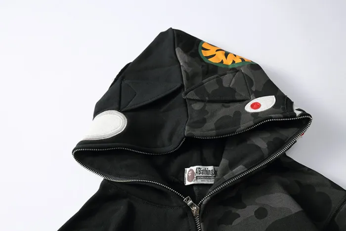 High Quality Bape Cotton Zipper Hoodie Jacket WTBP-161