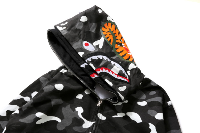 High Quality Bape Cotton Zipper Luminous Hoodie Jacket WTBP-150