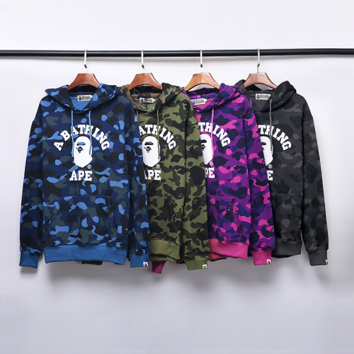 High Quality Bape Cotton Zipper Hoodie Jacket WTBP-148