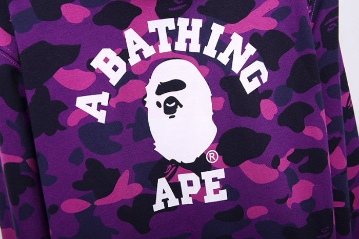 High Quality Bape Cotton Zipper Hoodie Jacket WTBP-148