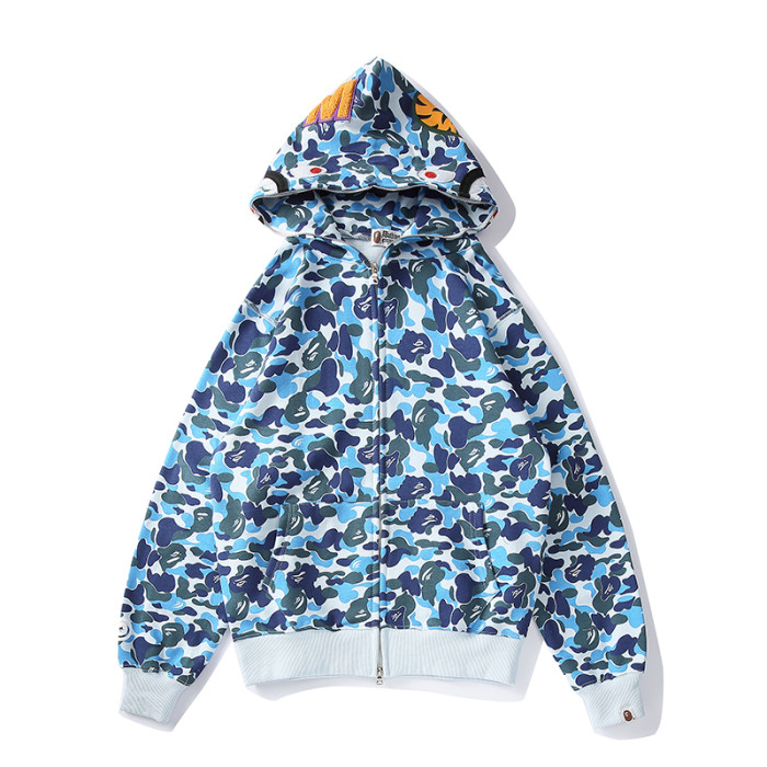 High Quality Bape Cotton Zipper Hoodie Jacket WTBP-163