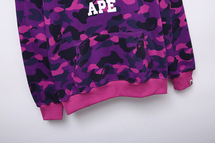 High Quality Bape Cotton Zipper Hoodie Jacket WTBP-148