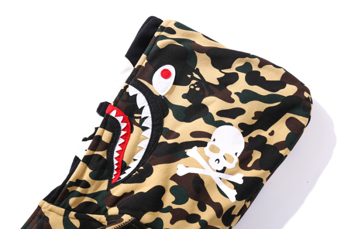 High Quality Bape Cotton Zipper Hoodie Jacket WTBP-141