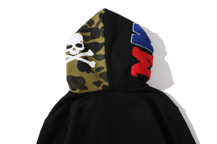 High Quality Bape Cotton Zipper Hoodie Jacket WTBP-159