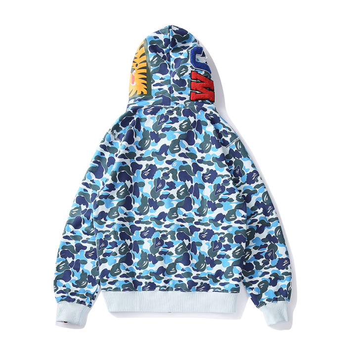 High Quality Bape Cotton Zipper Hoodie Jacket WTBP-163