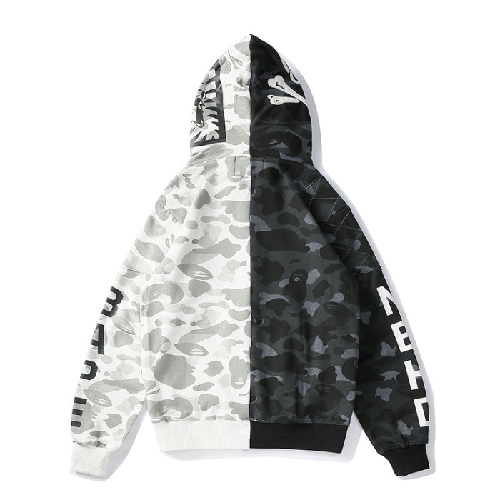 High Quality Bape Cotton Zipper Hoodie Jacket WTBP-164