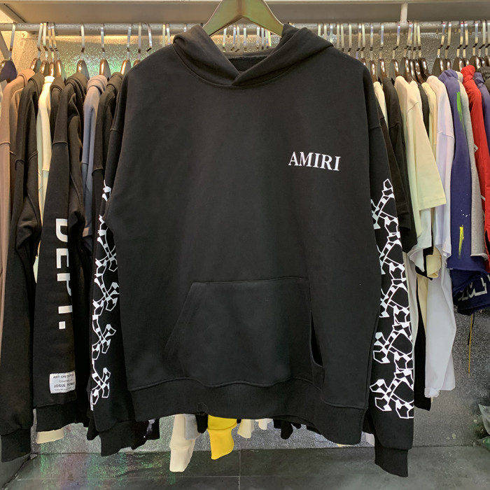 High Quality AMIRI 360g Cotton Hoodie WTAM-012