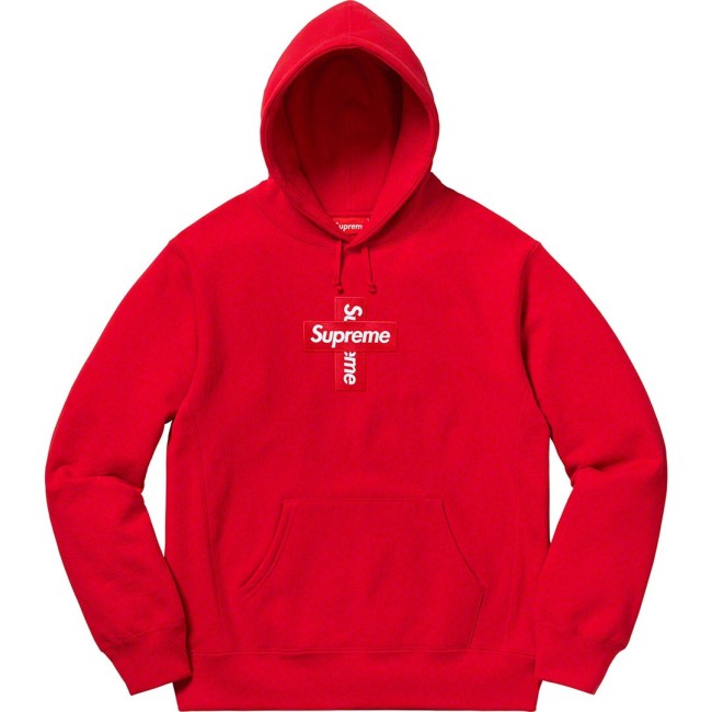 High Quality Supreme 20FW Cross Box Logo Hooded Sweatshirt Hoodie WTSP-004