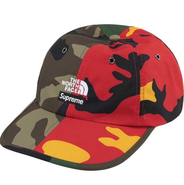 High Quality The North Face X SUPREME 24 TNF SPLIT 6-PANEL Cap WTSP-007