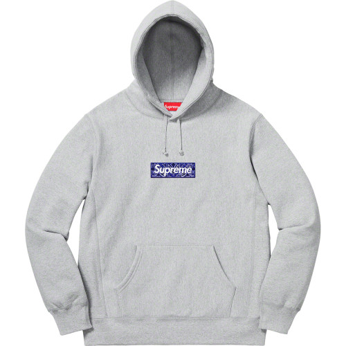 High Quality Supreme 19FW Bandana Box Logo Hooded Sweatshirt Hooide WTSP-003