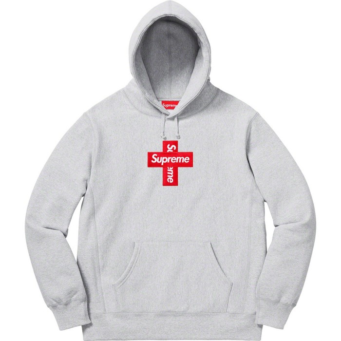 High Quality Supreme 20FW Cross Box Logo Hooded Sweatshirt Hoodie WTSP-004