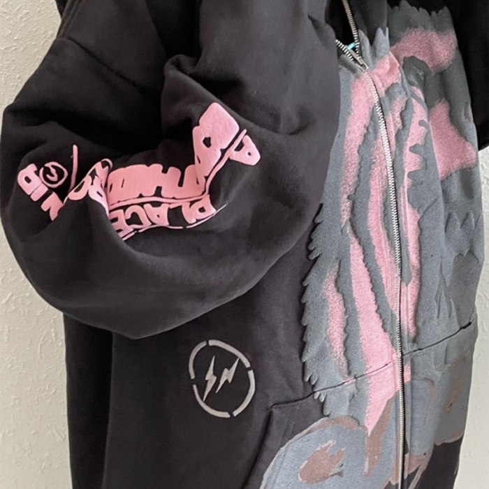 High Quality Travis Scott Cactus Jack 450g Zipper Hoodie Jacket WTTS-010