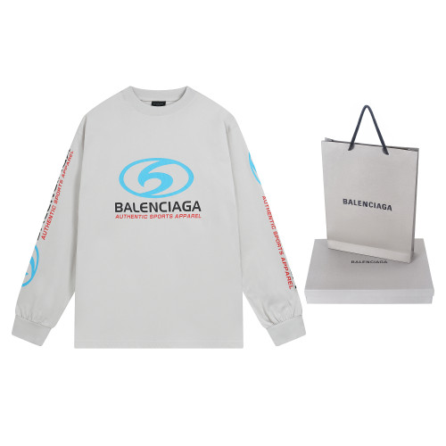 High Quality Balenciaga 260g Cotton Washed and distressed Loose Sweatshirt Thin Hoodie WTBC-007