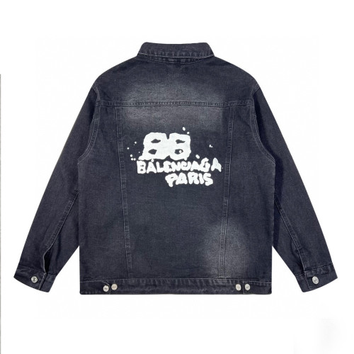 High Quality Balenciaga Washed Denim Jacket WTBC-019