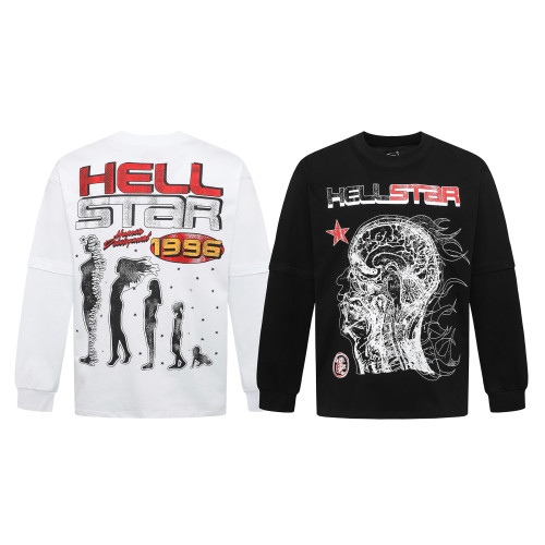 High Quality Hellstar 280g Cotton Sweatshirt Thin Hoodie WTHS-004