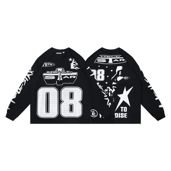 High Quality Hellstar 270g Cotton Sweatshirt Thin Hoodie WTHS-059