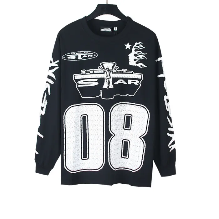 High Quality Hellstar 270g Cotton Sweatshirt Thin Hoodie WTHS-059