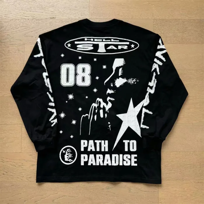 High Quality Hellstar 270g Cotton Sweatshirt Thin Hoodie WTHS-059
