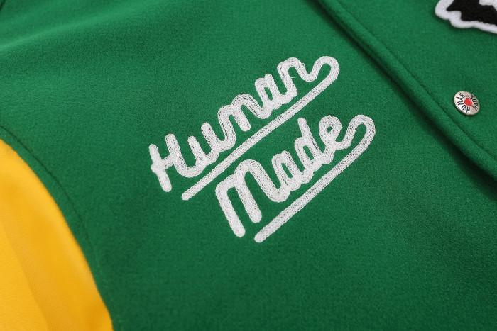 High Quality HUMAN MADE Add Fleece Baseball Uniform WTHM-006