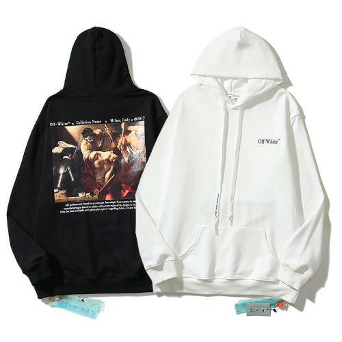 High Quality Off-white Cotton Hoodie WTOW-026