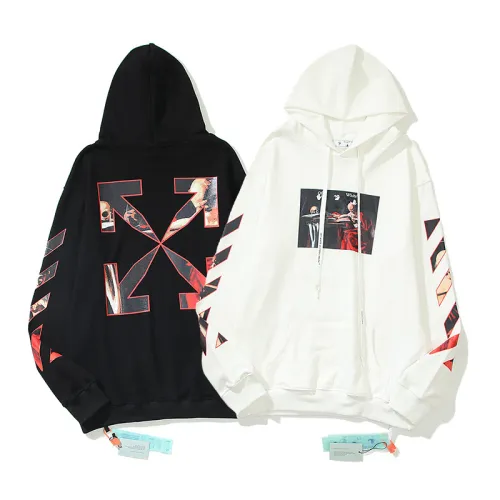 High Quality Off-white Cotton Hoodie WTOW-021