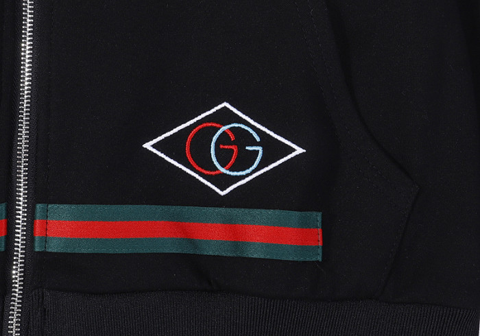 High Quality GUCCI 380g Cotton Hoodie + Trouser Set WTGC-014