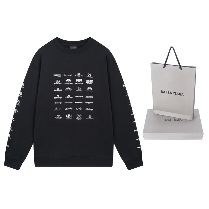 High Quality Balenciaga 260g Cotton Loose Hoodie WTBC-066