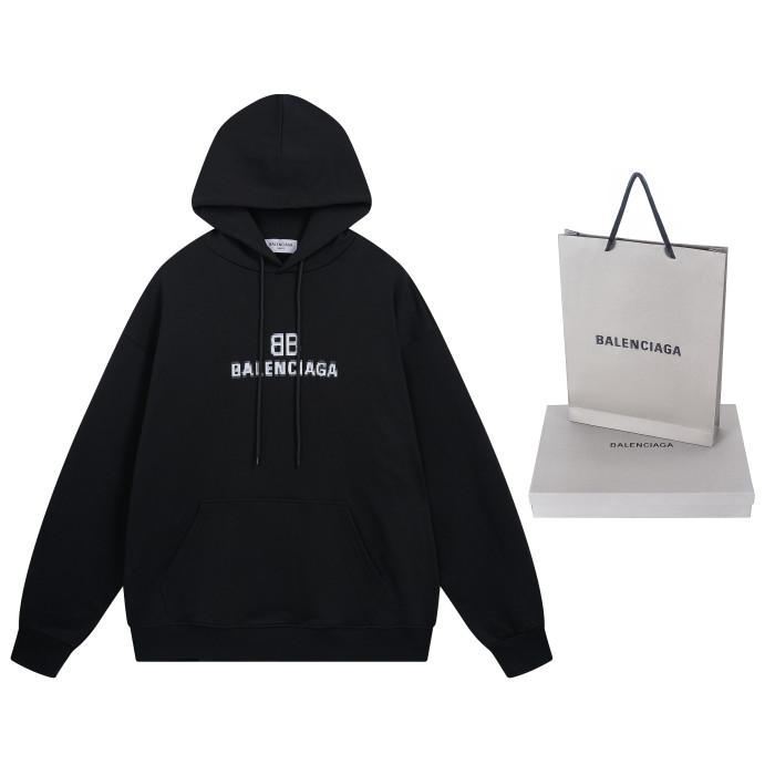 High Quality Balenciaga 420g Cotton Loose Hoodie WTBC-081