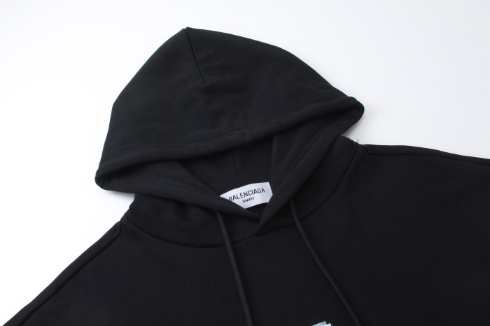 High Quality Balenciaga 420g Cotton Loose Hoodie WTBC-081