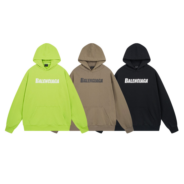 High Quality Balenciaga 420g Cotton Loose Hoodie WTBC-111