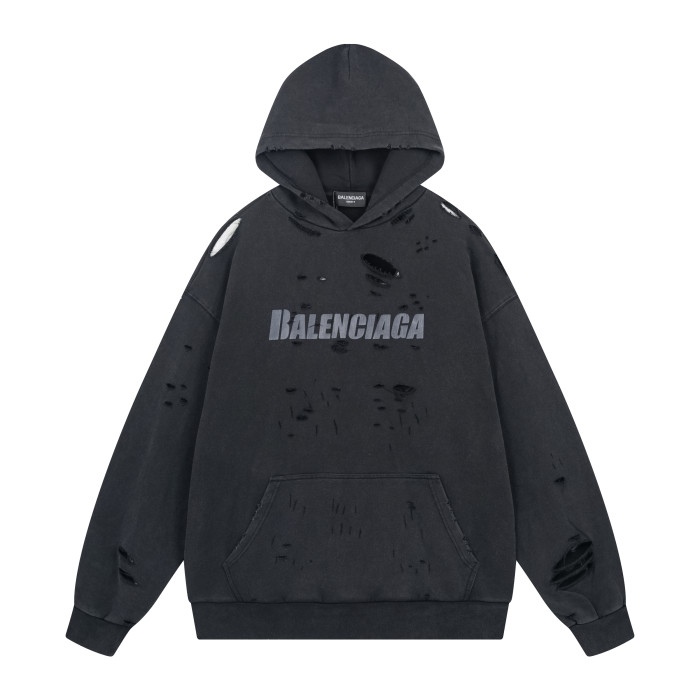 High Quality Balenciaga 420g Cotton Loose Hoodie WTBC-069