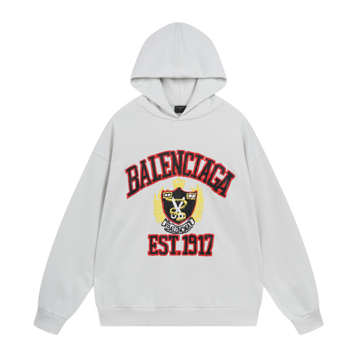 High Quality Balenciaga 420g Cotton Loose Hoodie WTBC-117