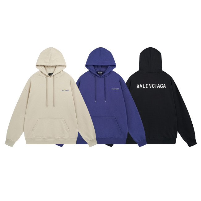 High Quality Balenciaga 420g Cotton Loose Hoodie WTBC-122