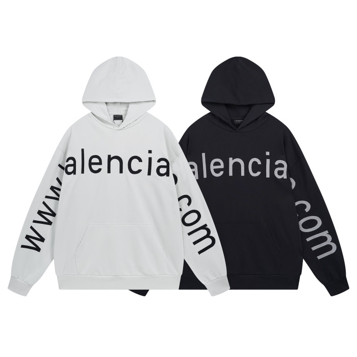 High Quality Balenciaga 420g Cotton Loose Hoodie WTBC-096