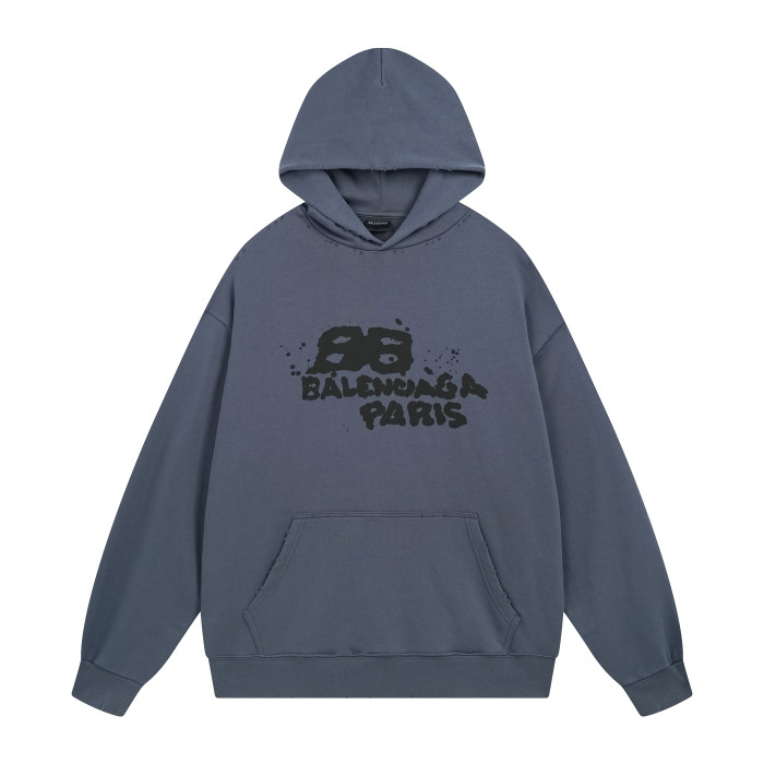 High Quality Balenciaga 420g Cotton Loose Hoodie WTBC-091