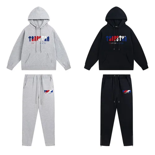 High Quality Trapstar Cotton Hoodie + Trouser Set WTTP-002