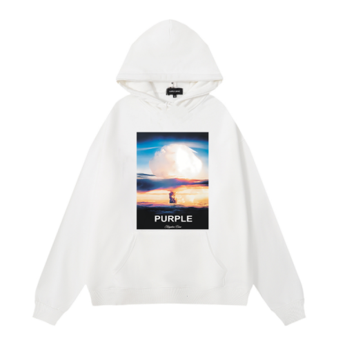 High Quality Purple Brand 360G Cotton Hoodie WTPP-014