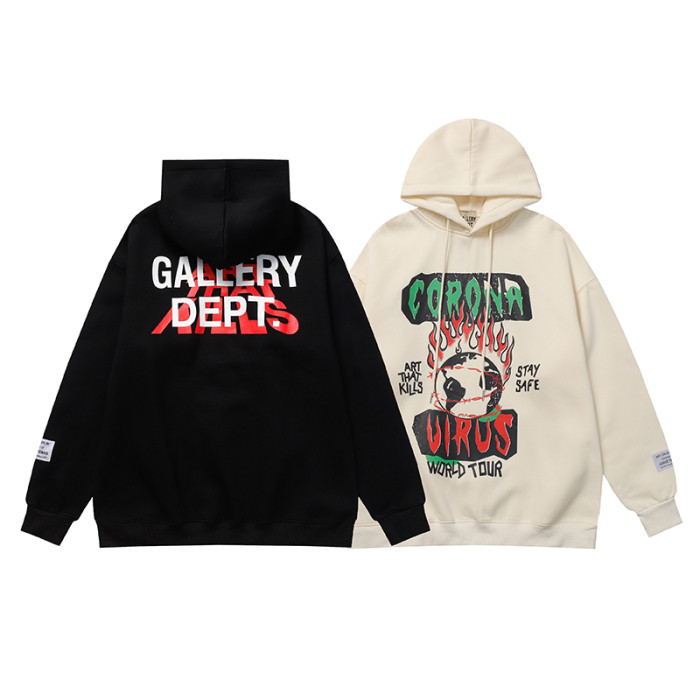 High Quality GALLERY DEPT Cotton Add Fleece Hoodie  WTGD-031