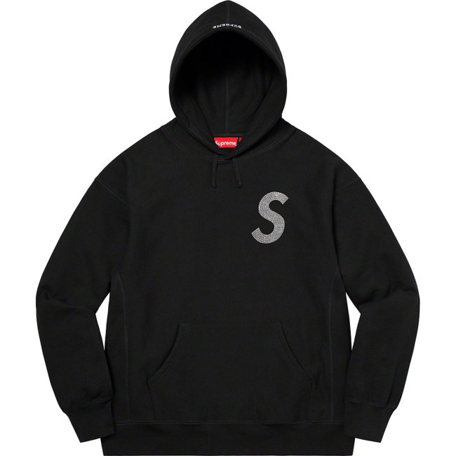 High Quality Supreme 21SS SWAROVSKI S LOGO HOODED SWEATSHIRT Hoodie WTSP-032