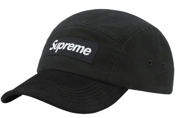 High Quality Supreme 23SS SUEDE VISOR CAMP CAP WTSP-055