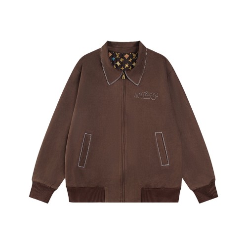 High Quality Louis Vuitton Deerskin Baseball Jacket WTLV-103